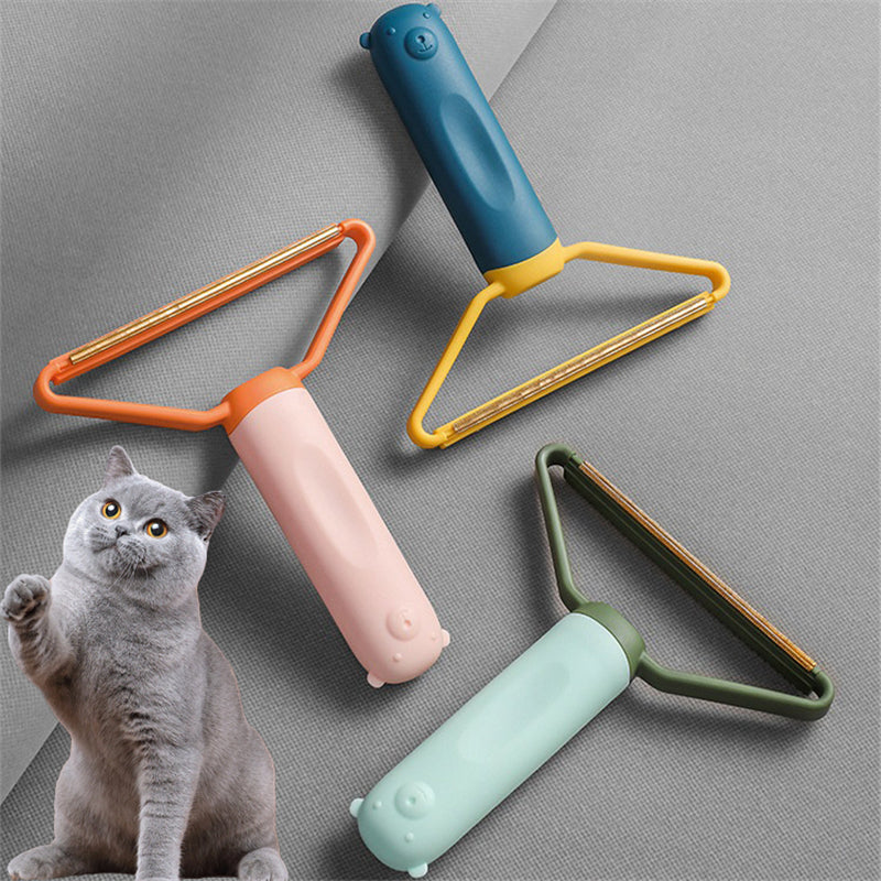 KFX-3666749 Portable Pet Hair Remover Brush for Clothes and Sofas - Manual Lint Roller and Fabric Shaver Tool
