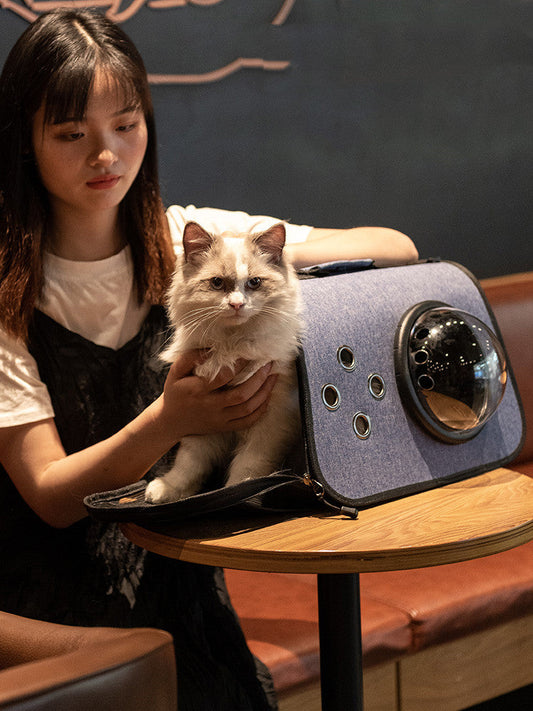 KFX-3674685 Transparent Window Design Portable Pet Cat Carrier - Various Styles Available
