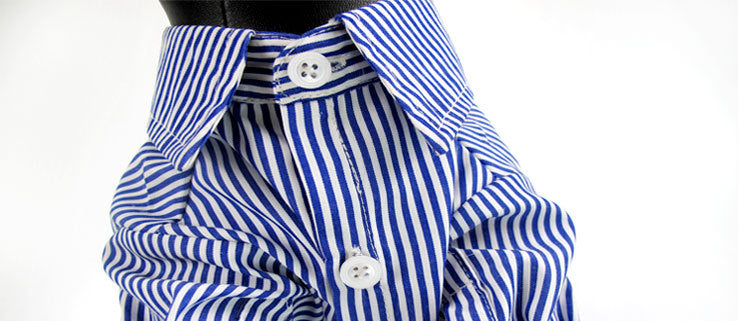KFX-3675581 Casual Puff Sleeve Striped Pet Clothes in Blue and Red for All Sizes