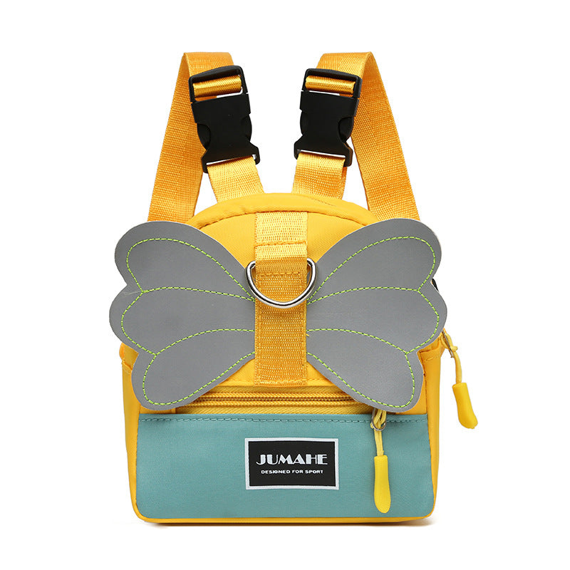 KFX-3677245 Pet Canvas Backpack for Small Dogs with Towing Rope - Casual and Simple Design in Green, Orange, and Beige