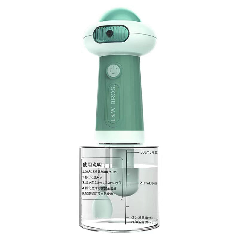 KFX-3678269 Pet Bath Bubble Machine with 400ML Capacity - Second Generation in Blue and Green