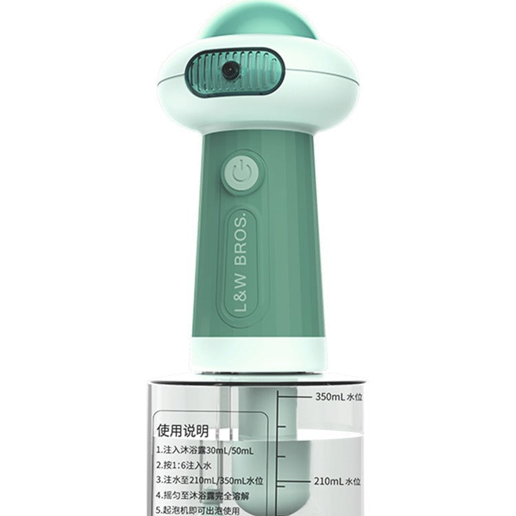 KFX-3678269 Pet Bath Bubble Machine with 400ML Capacity - Second Generation in Blue and Green