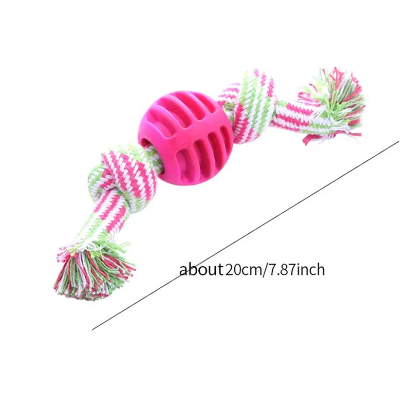 KFX-3679421 Durable Cotton Rope Double Knot Ball for Dog Chewing and Tooth Cleaning