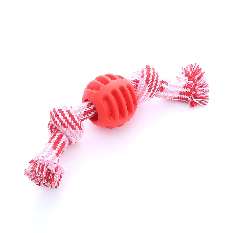 KFX-3679421 Durable Cotton Rope Double Knot Ball for Dog Chewing and Tooth Cleaning