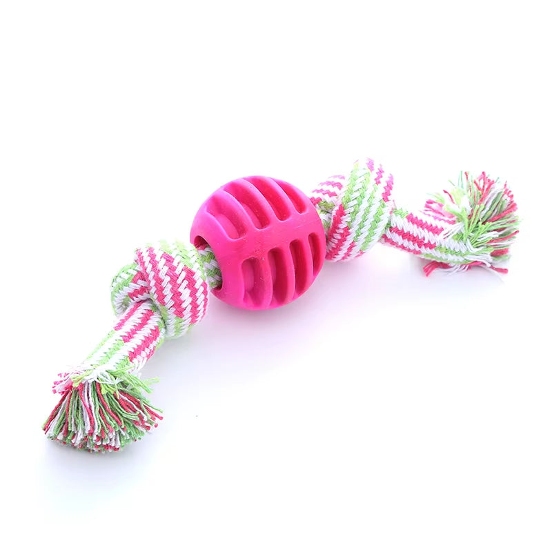 KFX-3679421 Durable Cotton Rope Double Knot Ball for Dog Chewing and Tooth Cleaning