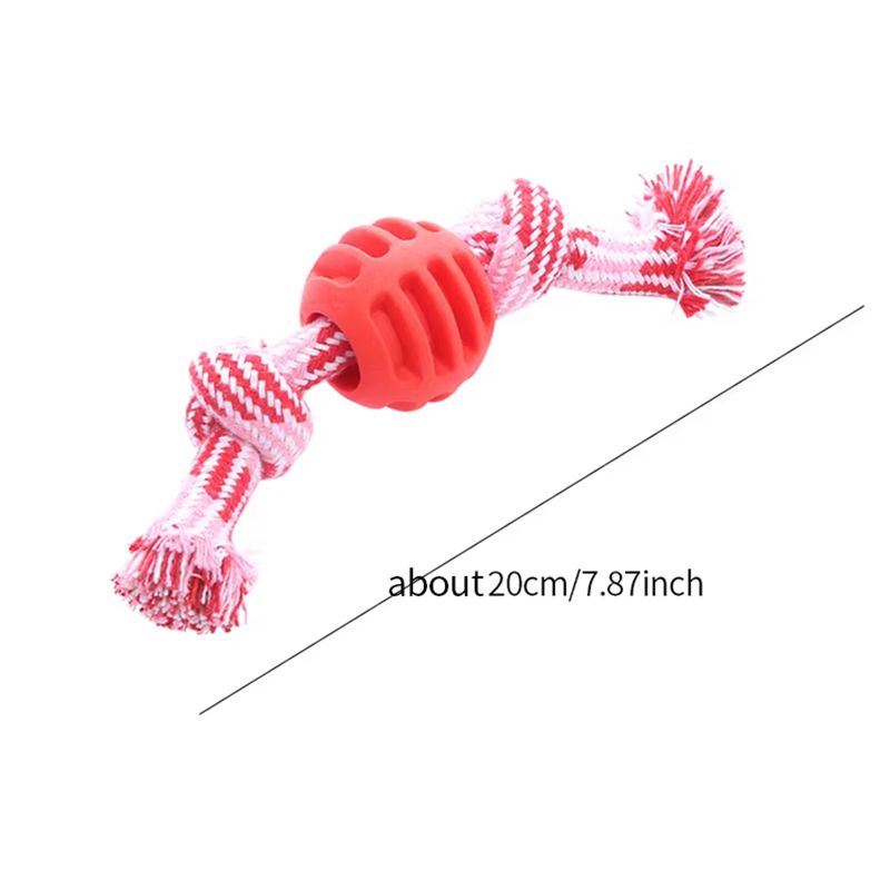 KFX-3679421 Durable Cotton Rope Double Knot Ball for Dog Chewing and Tooth Cleaning