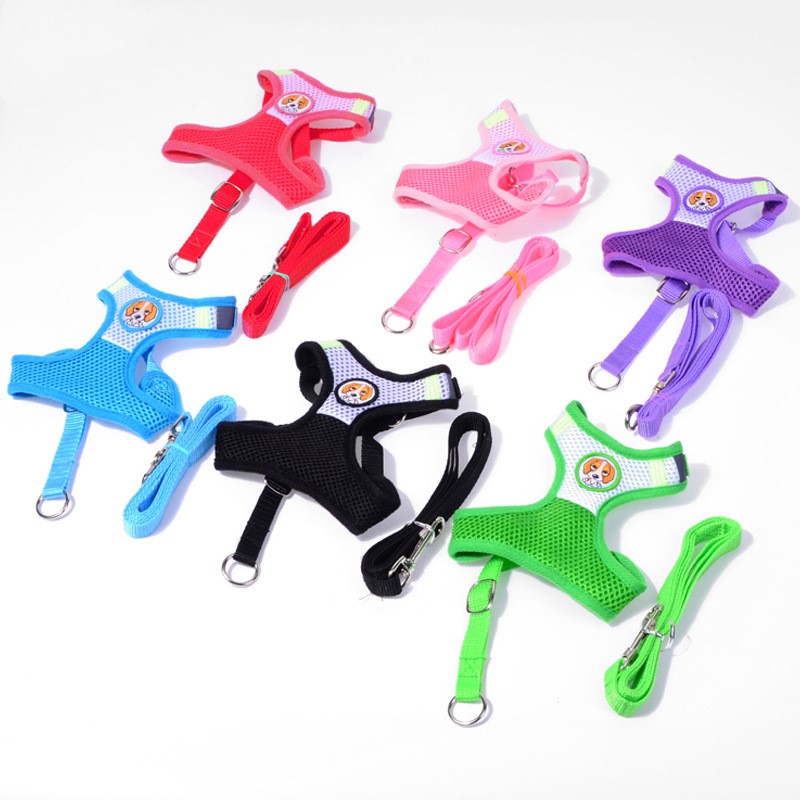 KFX-3680061 Double-Layer Mesh Traction Chest Harness for Pets - Available in Multiple Colors