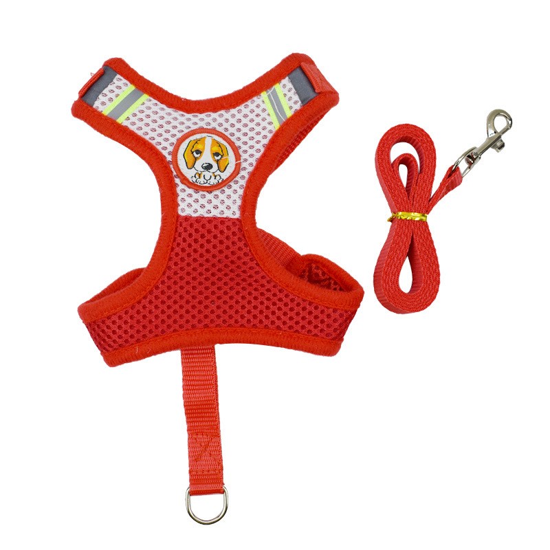KFX-3680061 Double-Layer Mesh Traction Chest Harness for Pets - Available in Multiple Colors
