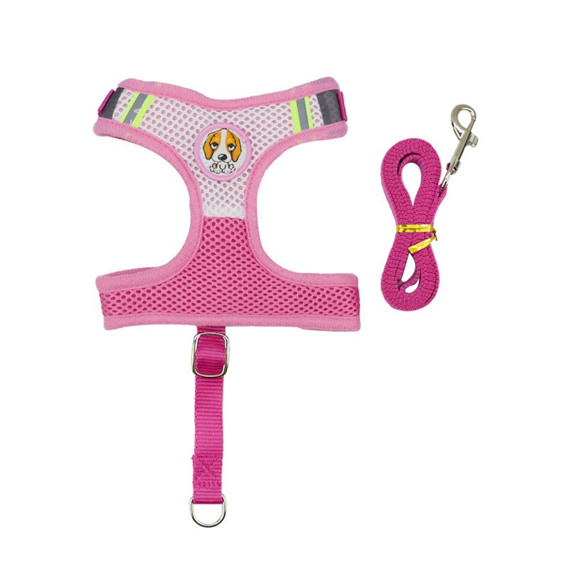 KFX-3680061 Double-Layer Mesh Traction Chest Harness for Pets - Available in Multiple Colors