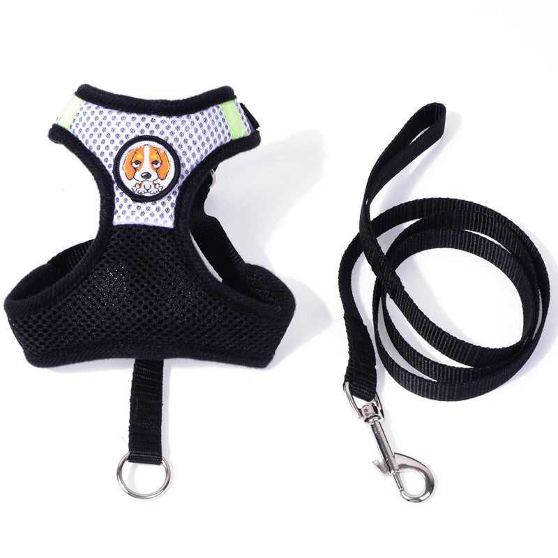 KFX-3680061 Double-Layer Mesh Traction Chest Harness for Pets - Available in Multiple Colors