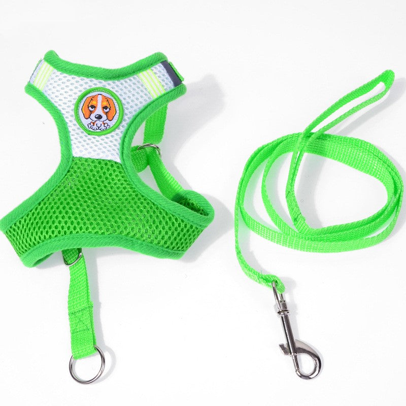 KFX-3680061 Double-Layer Mesh Traction Chest Harness for Pets - Available in Multiple Colors