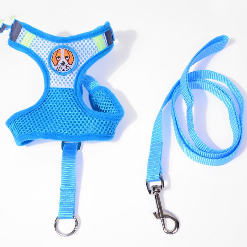 KFX-3680061 Double-Layer Mesh Traction Chest Harness for Pets - Available in Multiple Colors