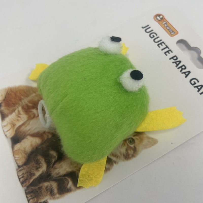 KFX-3680445 Electric Frog Cat Toy - Interactive Laser Chaser for Engaging Playtime