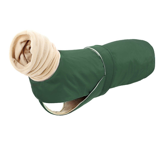 KFX-3681341 Plus Size Thickened Waterproof Pet Clothes with Long Neck Stitching for Dogs