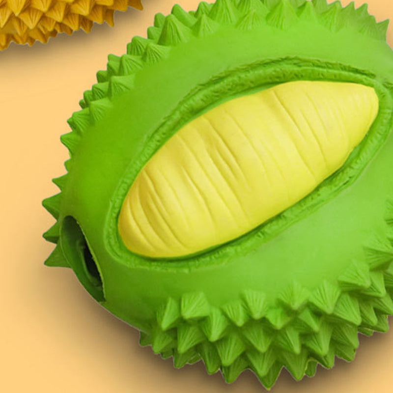 KFX-3681597 Chewable Fruit-Shaped Dog Toy for Teeth Cleaning and Playtime Fun