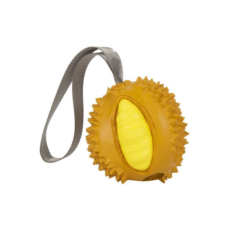 KFX-3681597 Chewable Fruit-Shaped Dog Toy for Teeth Cleaning and Playtime Fun