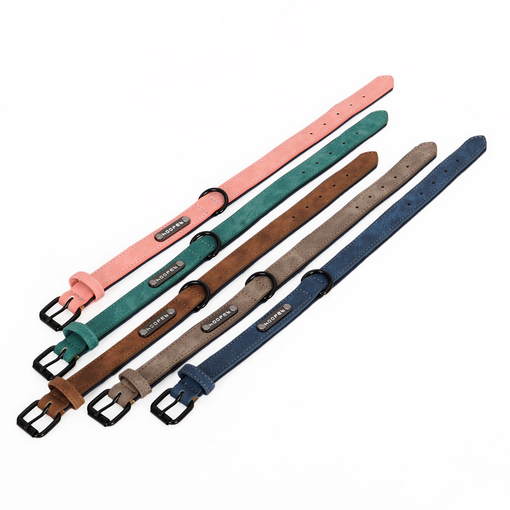KFX-3682749 Eco-Friendly PVC Puppy Dog Collar with Adjustable Leash for Small to Medium Dogs
