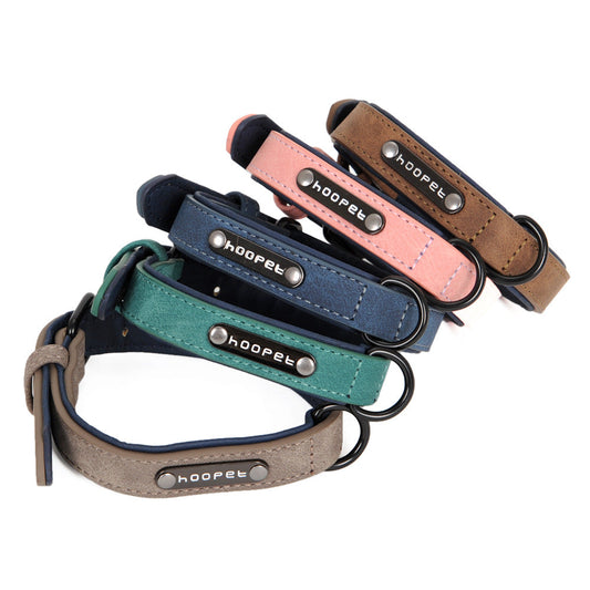 KFX-3682749 Eco-Friendly PVC Puppy Dog Collar with Adjustable Leash for Small to Medium Dogs