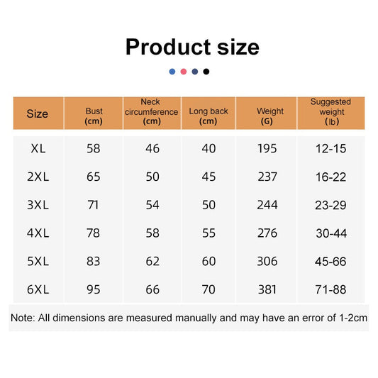 KFX-3686205 Cozy Waterproof Reversible Winter Dog Jacket - Thick Padded, Snow & Wind Resistant, Adjustable Collar, Reflective Design, 6 Sizes Available