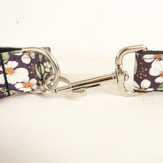 KFX-3686333 Stylish Polyester Dog Collar with Bow and Rope Set