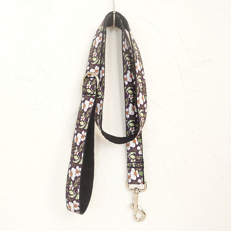 KFX-3686333 Stylish Polyester Dog Collar with Bow and Rope Set