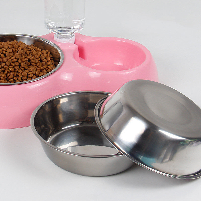 KFX-3686717 Automatic Pet Water Bowl for Dogs and Cats - Easy Feeding Station in Pink, Blue, and Green