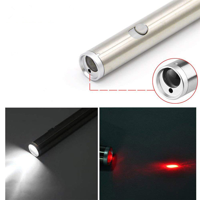 KFX-3687357 Stainless Steel Laser Cat Toy with Light Function