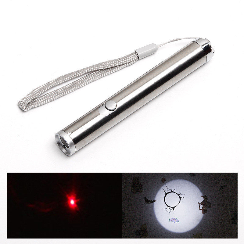 KFX-3687357 Stainless Steel Laser Cat Toy with Light Function