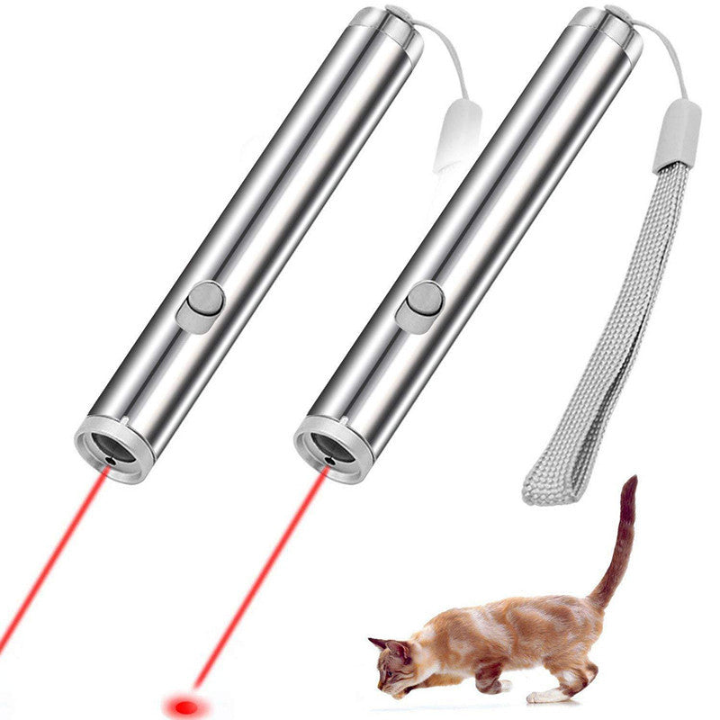 KFX-3687357 Stainless Steel Laser Cat Toy with Light Function