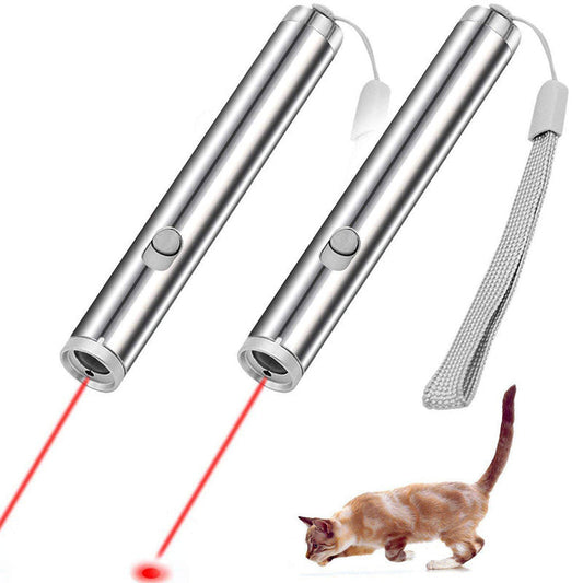 KFX-3687357 Stainless Steel Laser Cat Toy with Light Function