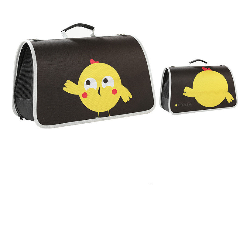 KFX-3688765 Portable Foldable Cat Shoulder Bag in Oxford Cloth with Fun Designs