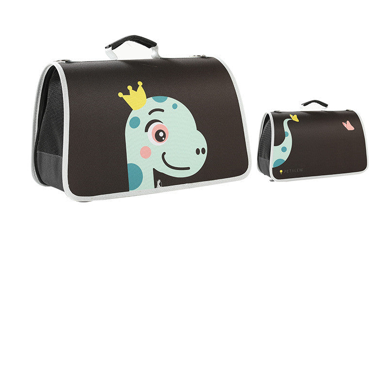 KFX-3688765 Portable Foldable Cat Shoulder Bag in Oxford Cloth with Fun Designs