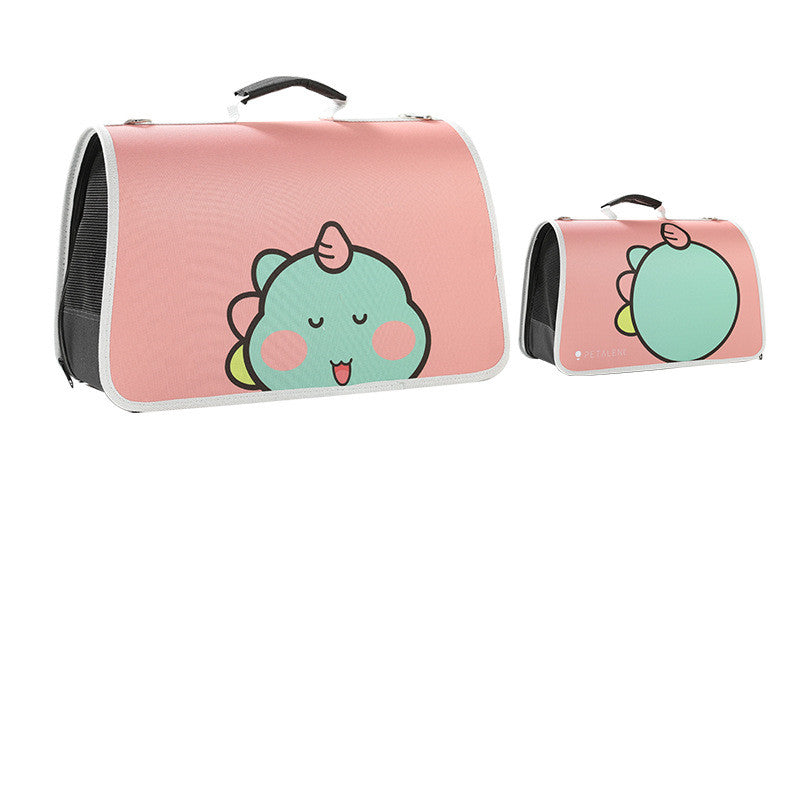 KFX-3688765 Portable Foldable Cat Shoulder Bag in Oxford Cloth with Fun Designs