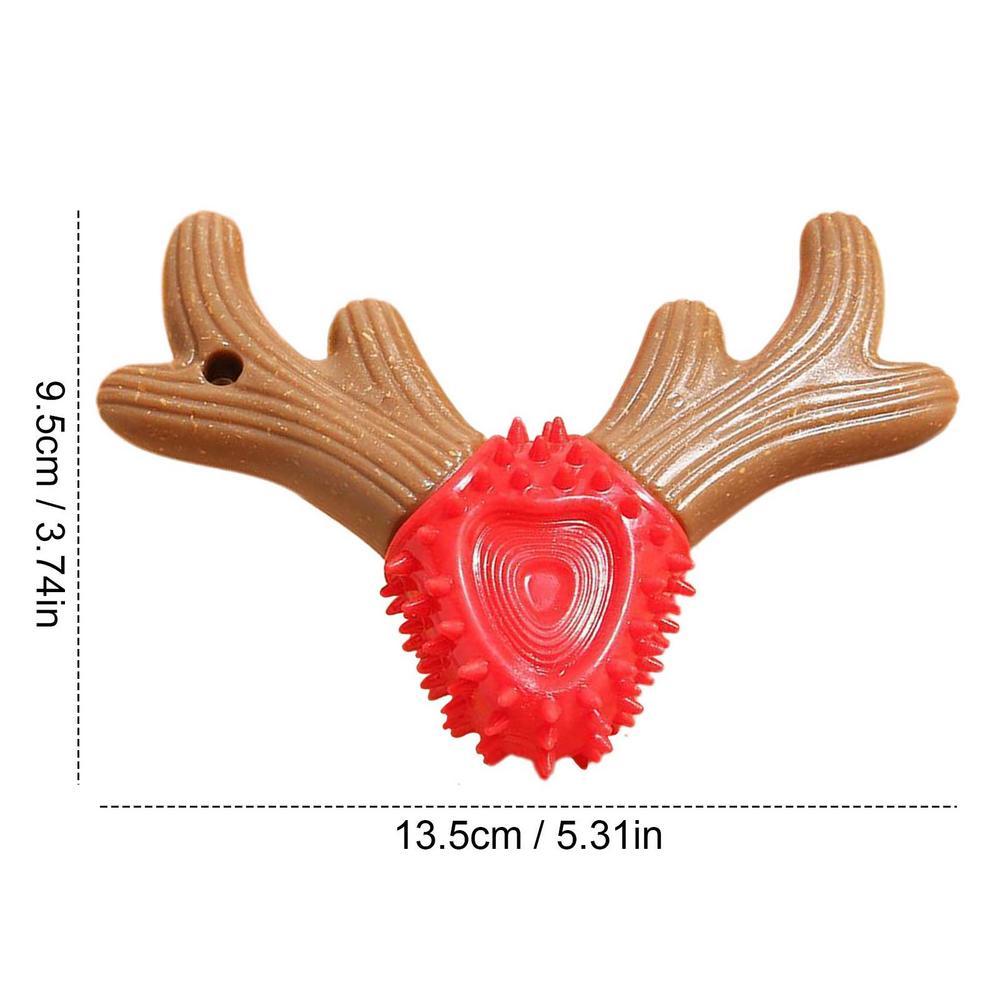 KFX-3689789 Durable Deer Antler Molar Stick for Dogs - Teeth Cleaning Pet Toy