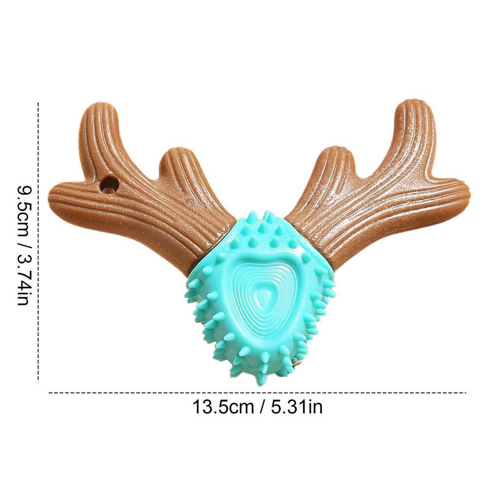 KFX-3689789 Durable Deer Antler Molar Stick for Dogs - Teeth Cleaning Pet Toy