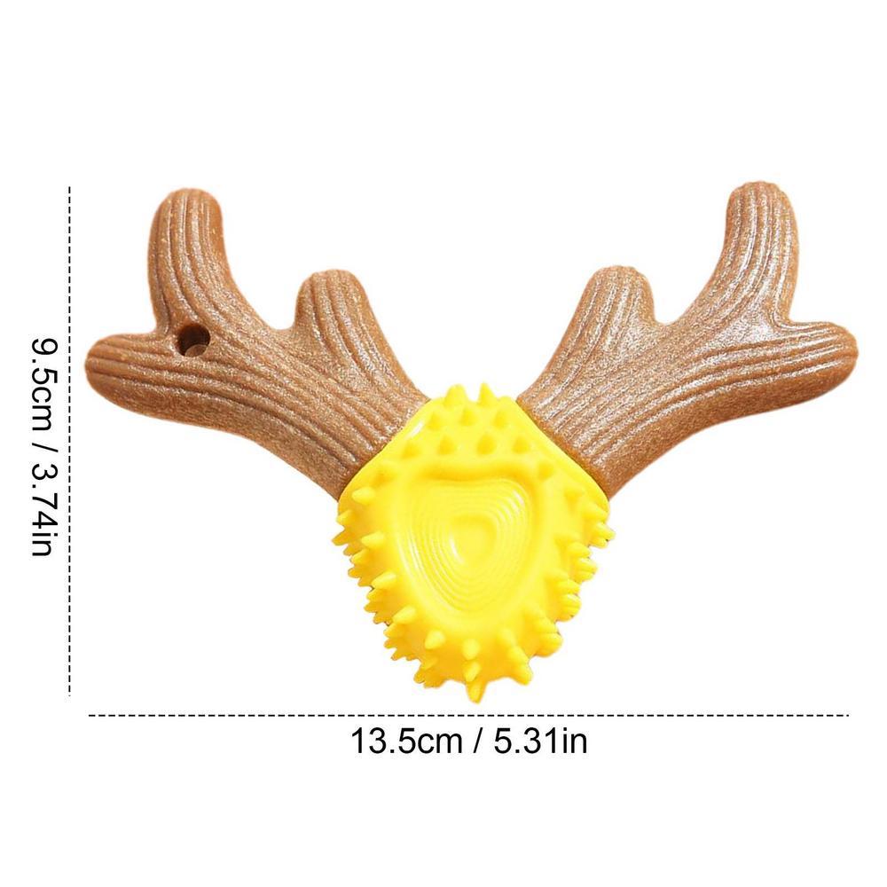 KFX-3689789 Durable Deer Antler Molar Stick for Dogs - Teeth Cleaning Pet Toy