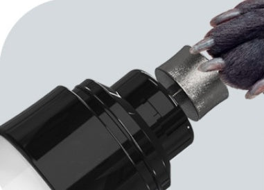KFX-3690301 Electric Pet Nail Trimmer for Cats and Dogs with Replaceable Grinding Head, Quiet Operation, and Long Battery Life