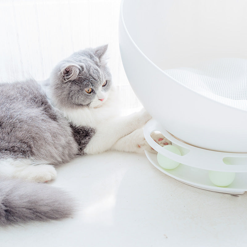 KFX-3690557 Semi-Closed Multifunctional Cat Nest - Durable ABS and PP Resin Design