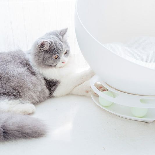 KFX-3690557 Semi-Closed Multifunctional Cat Nest - Durable ABS and PP Resin Design
