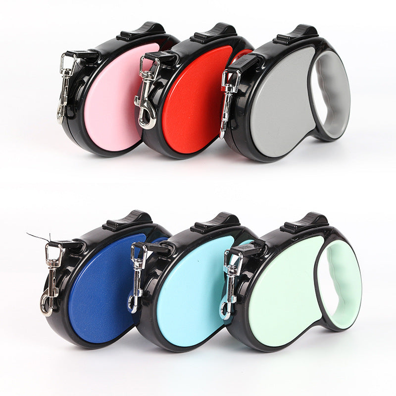 KFX-3692093 Automatic Retractable Dog Leash - Portable Traction Belt, 3m & 5m Options in Various Colors