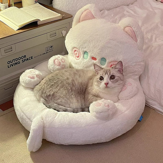 KFX-3692349 Cozy Universal Warm Pet Bed for Cats in Various Colors and Sizes