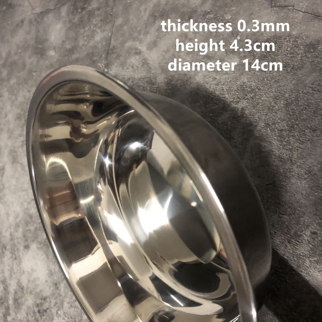 KFX-3692477 200ml Stainless Steel Pet Bowl with Oblique Mouth in Various Colors
