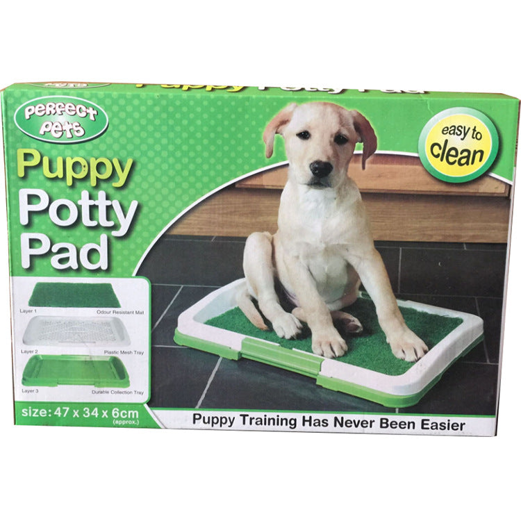 KFX-3694141 Indoor Pet Cushion Toilet - Durable Plastic Design, 47.5 x 34.5 x 6.5 cm
