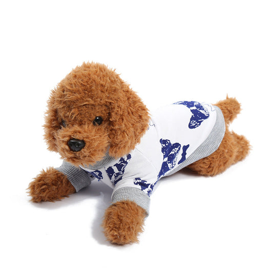 KFX-3694653 Cute Pink Heart Dog Hoodie – Cotton Puppy Apparel Available in Multiple Sizes
