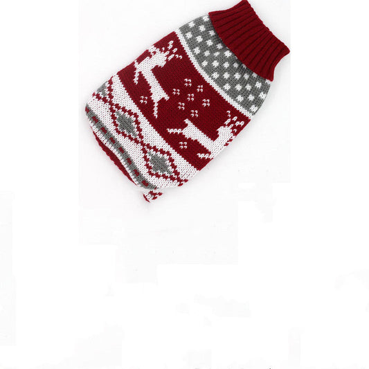 KFX-3696445 Cozy Wool Sweater for Small Dogs - Striped and Giraffe Designs in Various Colors and Sizes
