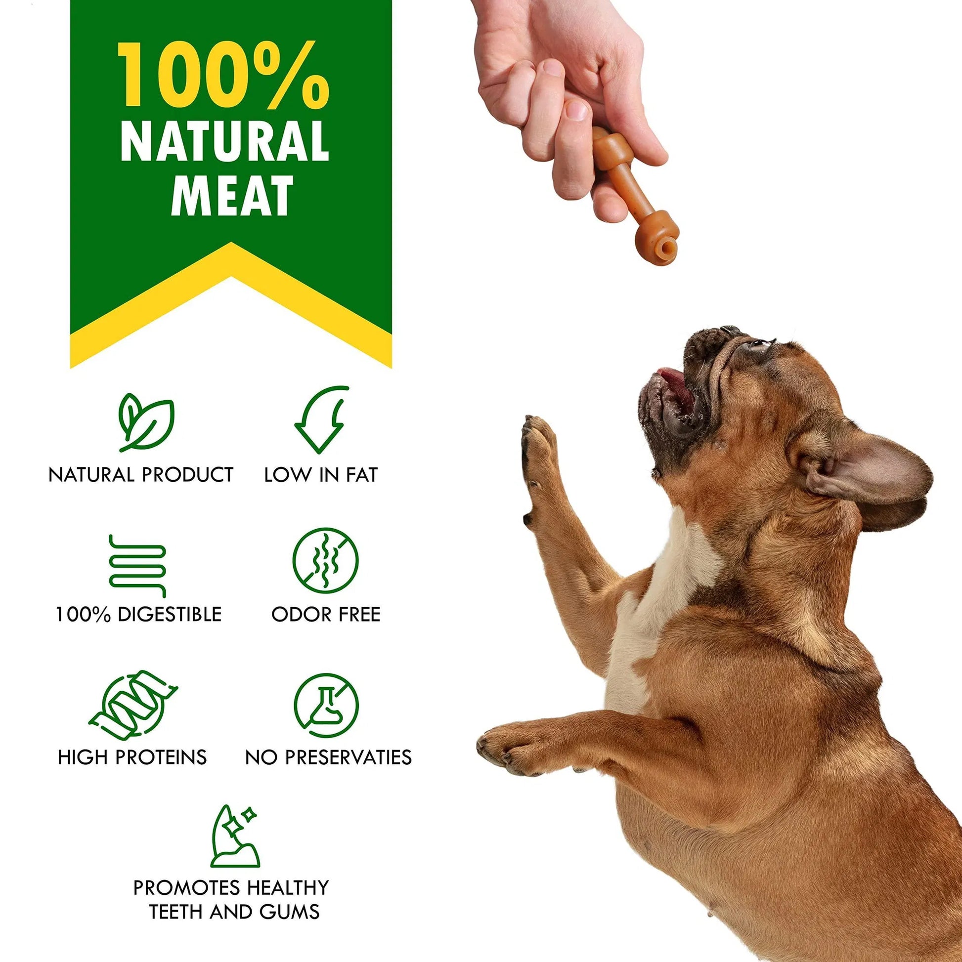 KFX-3698109 Peanut Butter Bones with Cranberry for Dogs - Rawhide-Free Chew Treats, Healthy Collagen Snacks for All Life Stages