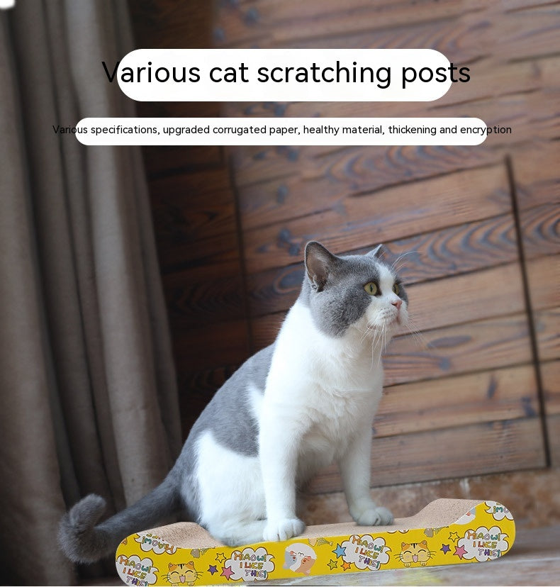 KFX-3698237 Multi-Shape Corrugated Paper Cat Scratch Board for Interactive Play