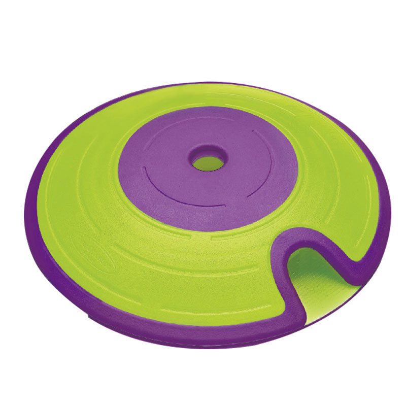 KFX-3698877 Interactive Flying Saucer Dog Toy for Food Dispensing - Purple, Durable ABS Material