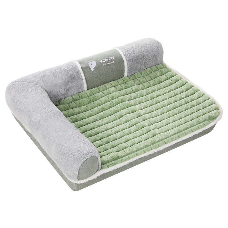 KFX-3702077 Removable and Washable Winter Warm Small Dog Nest in Green, Gray, or Brown