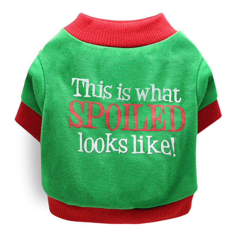 KFX-3702205 Festive Cotton T-Shirt for Dogs in Various Sizes - XS to L